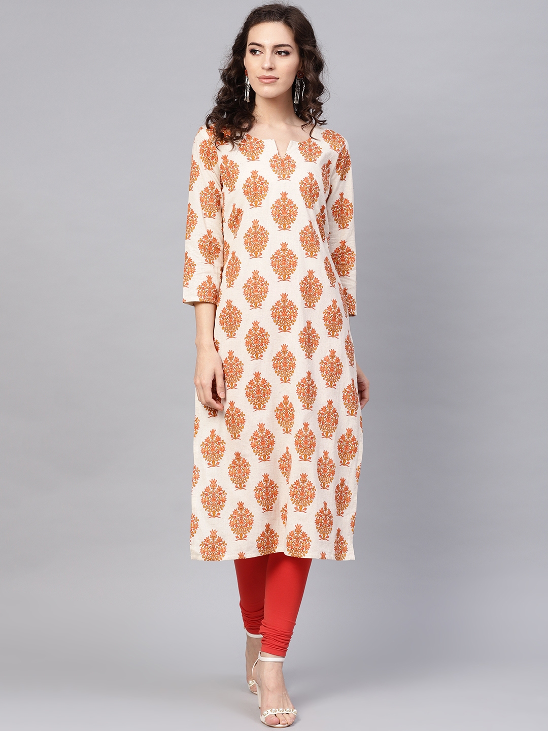 Ahika women's printed outlet straight kurta