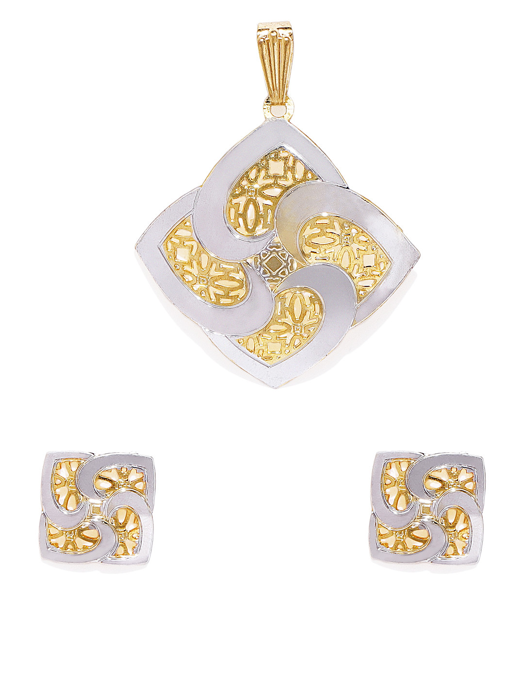 AccessHer 22k Gold-Plated Pendant Set