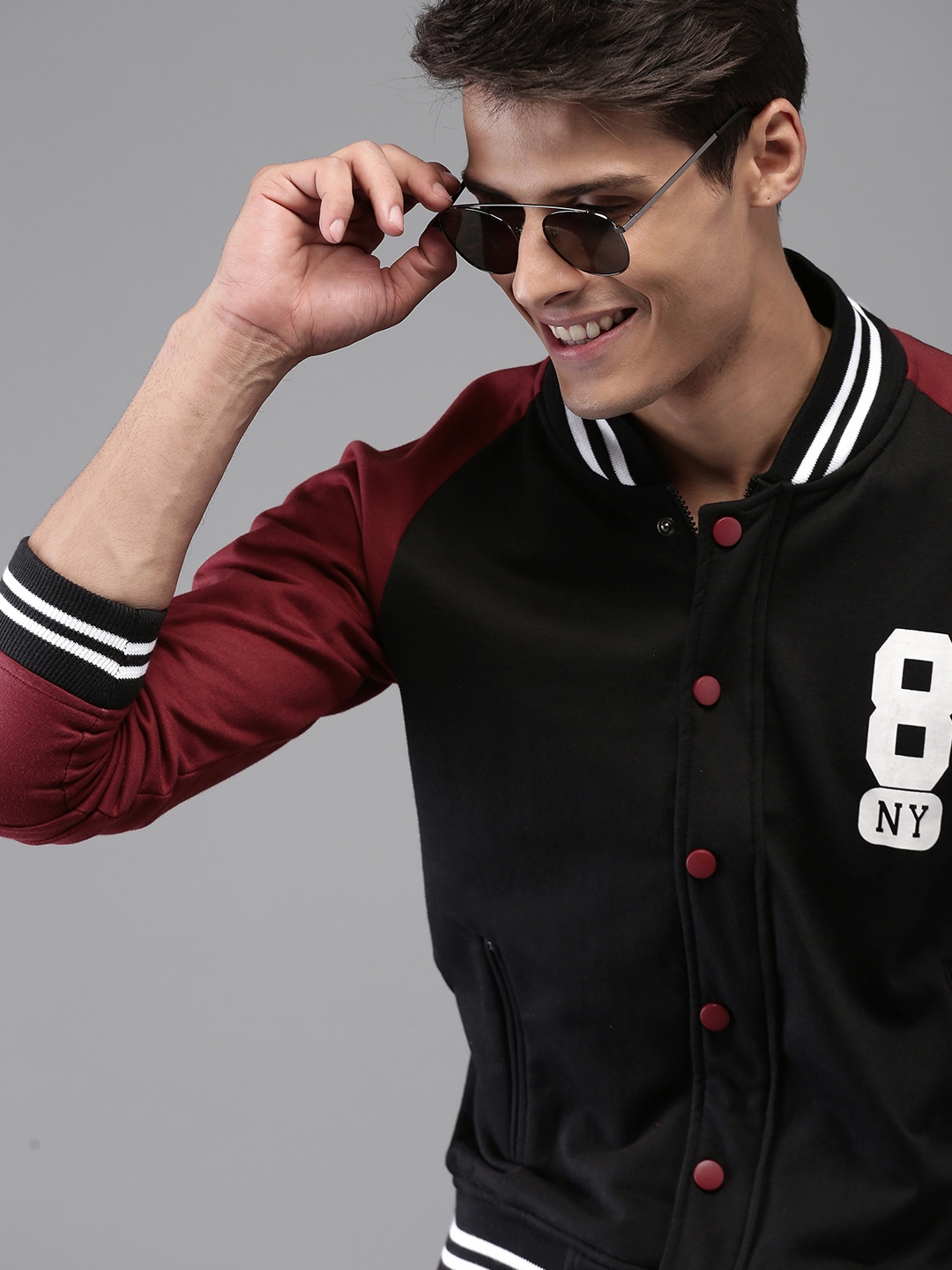 Patchwork Baseball Jersey Blouson - Men - Ready-to-Wear