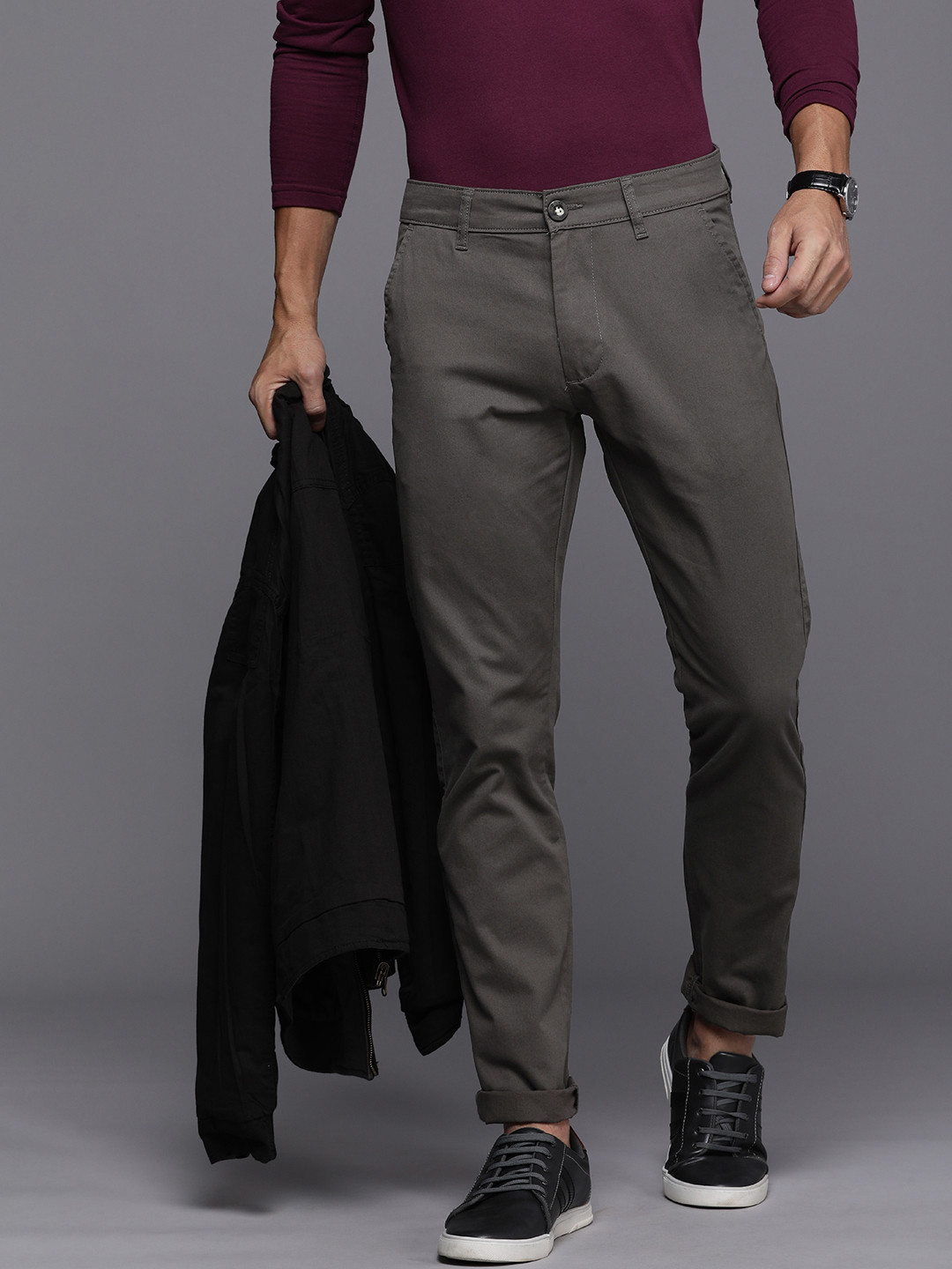 WROGN Men Slim Fit Chinos