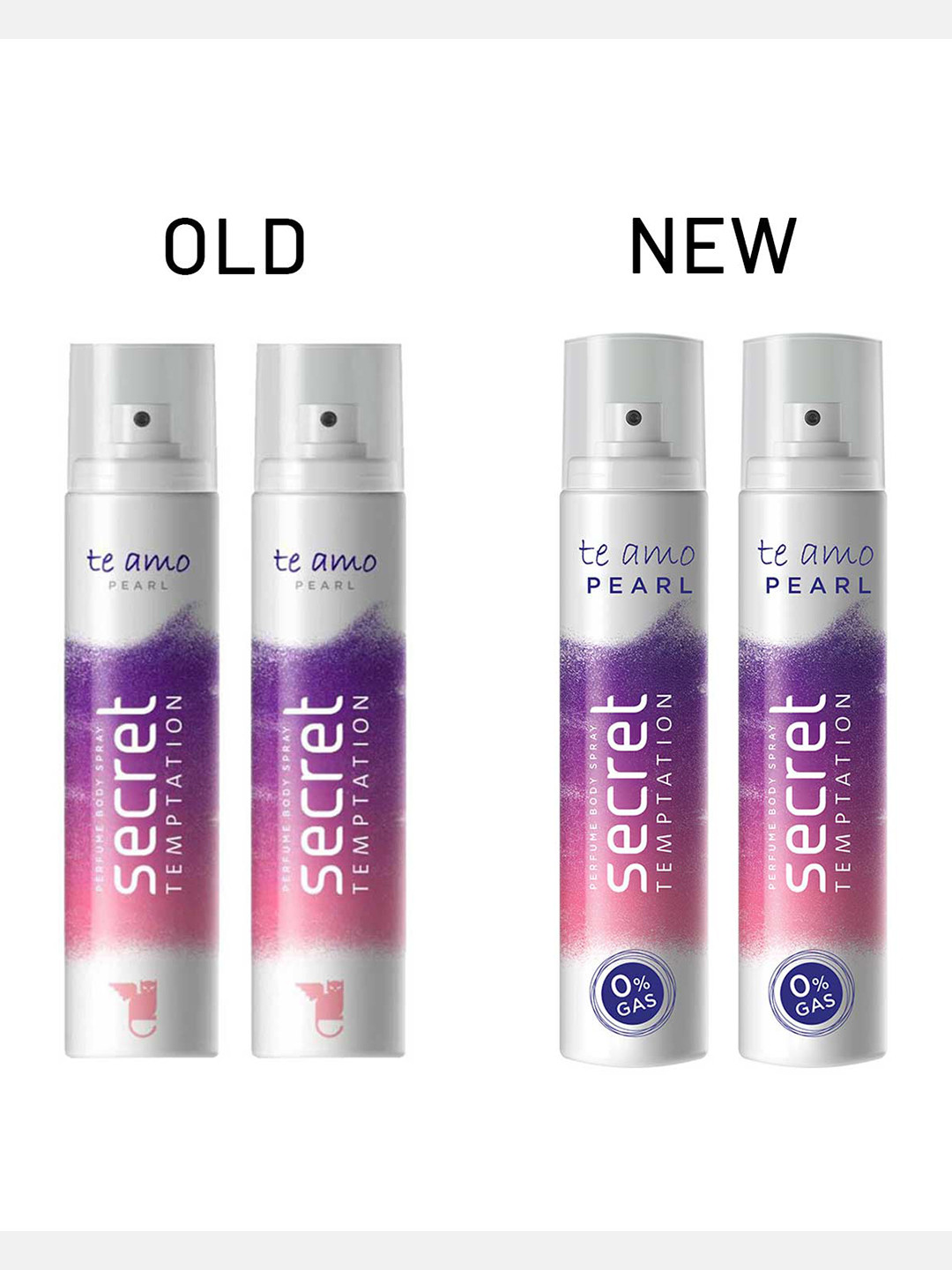 Secret Temptation Women Set of 2 Te Amo Pearl Perfumed Body Sprays