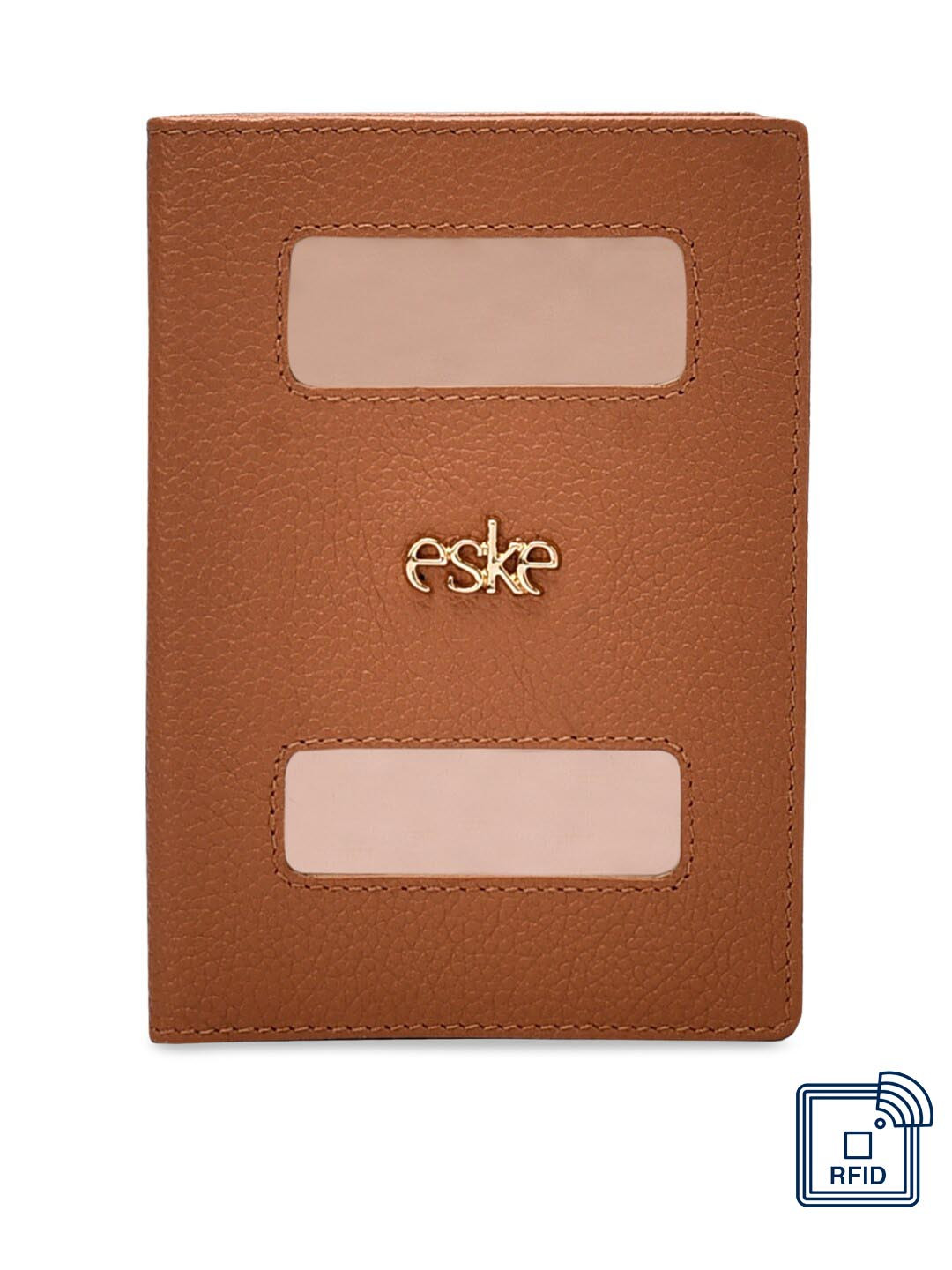 Eske Unisex Brown Passport Holder