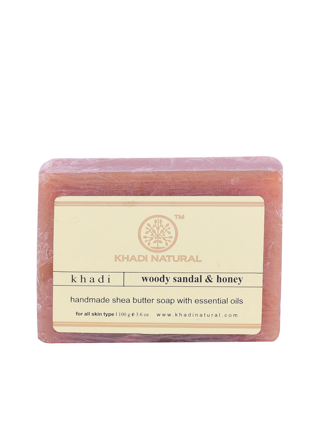 Khadi Natural Woody Sandal Honey Shea Soap Nourishing Care - 100g