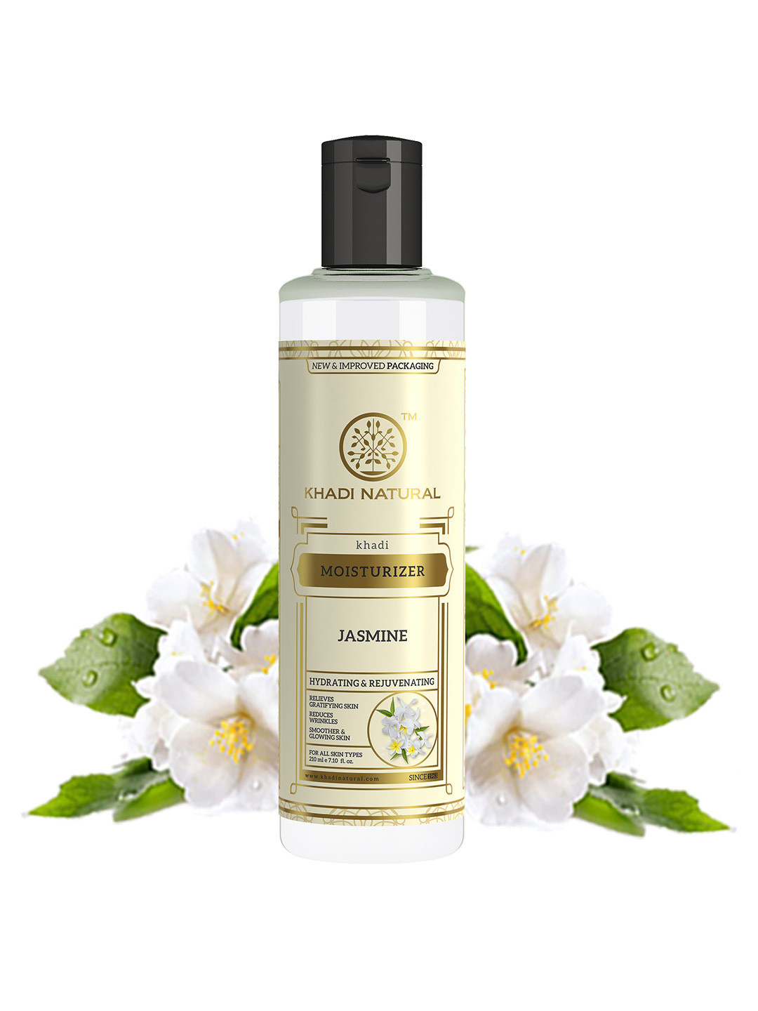 Khadi Natural Jasmine Moisturizer to Reduce Wrinkles - 210ml