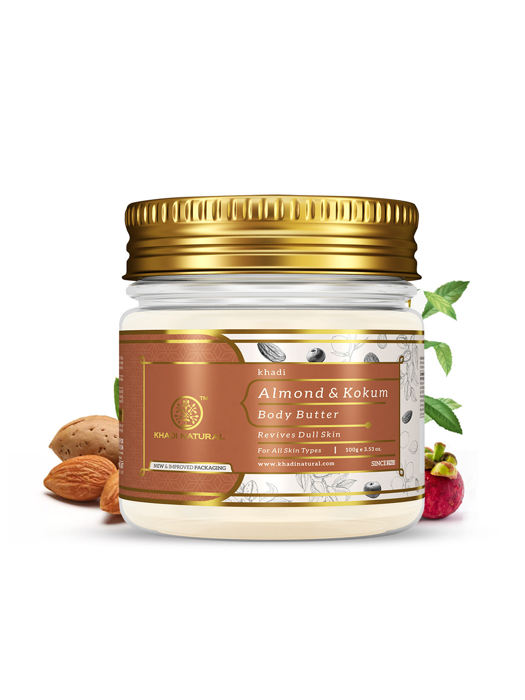 Khadi Natural Almond Kokum Body Butter for Dry Skin - 100g