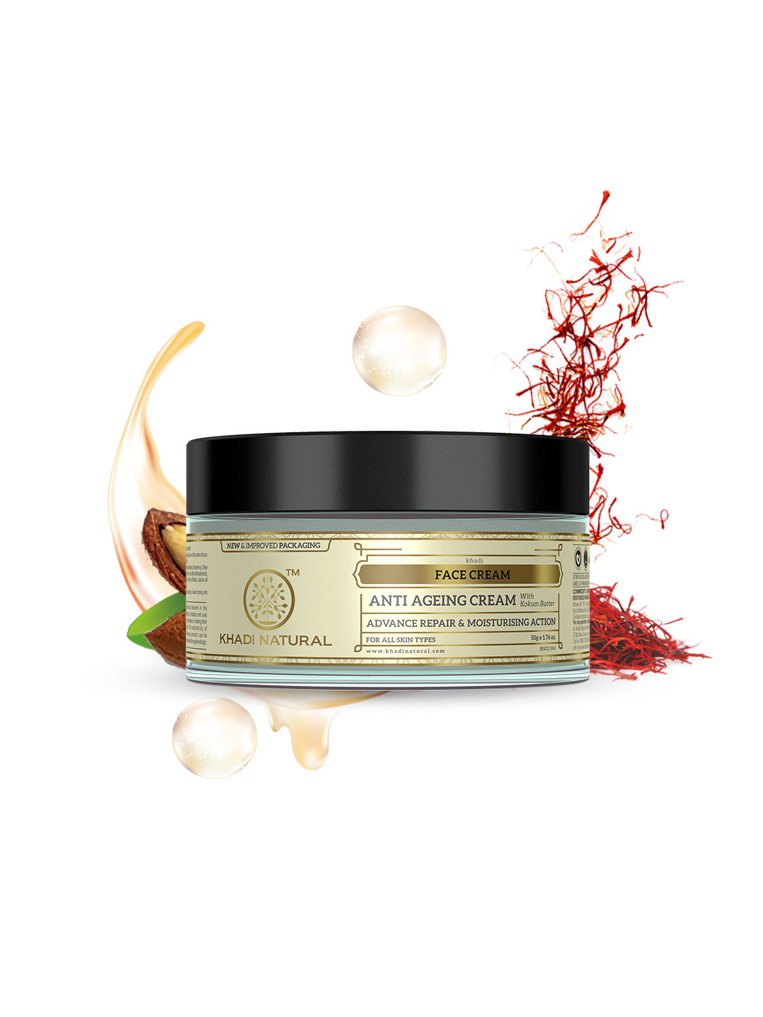 Khadi Natural Anti Ageing Herbal Cream For Firm Skin - 50 g