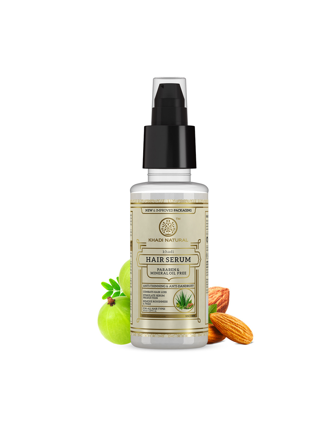 Khadi Natural Unisex Herbal Sustainable Hair Serum - 50 ml