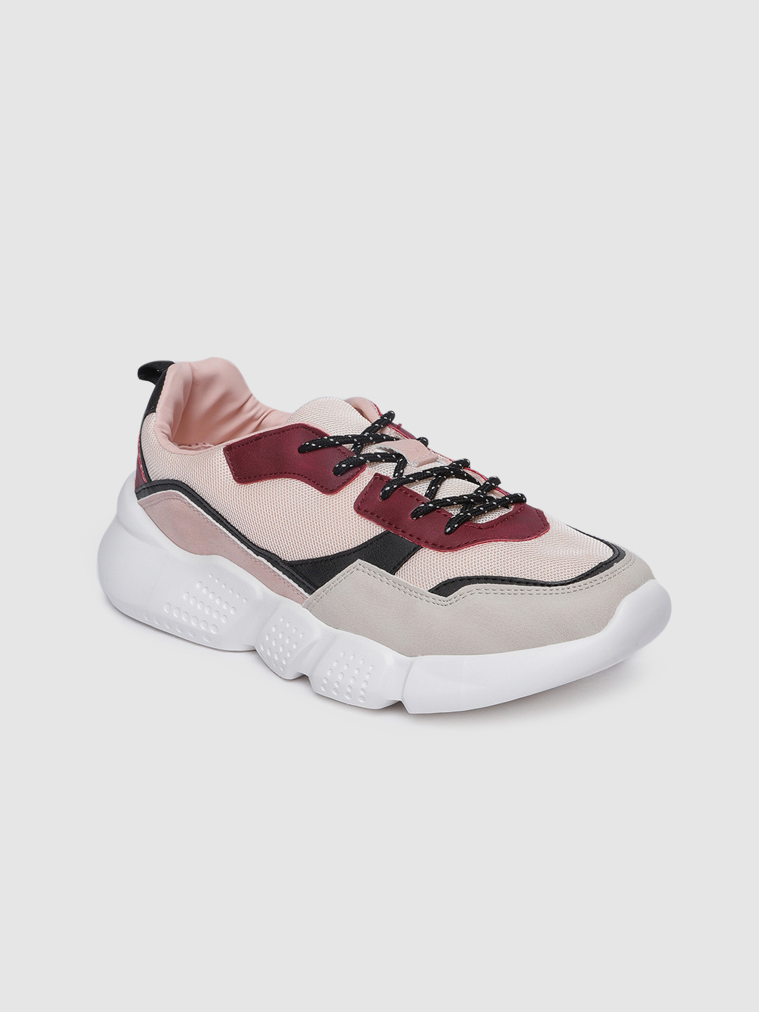 Allen Solly Women Pink & Red Sneakers