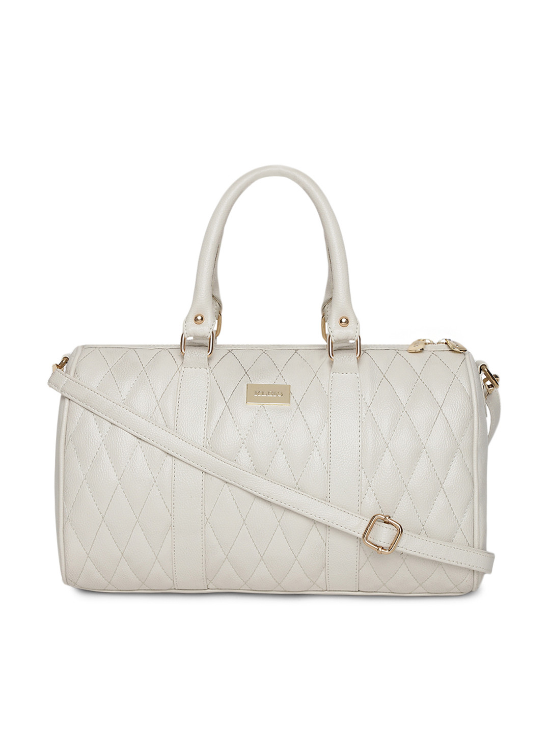 KLEIO Quilted Tassel Detailed Spacious Handbag