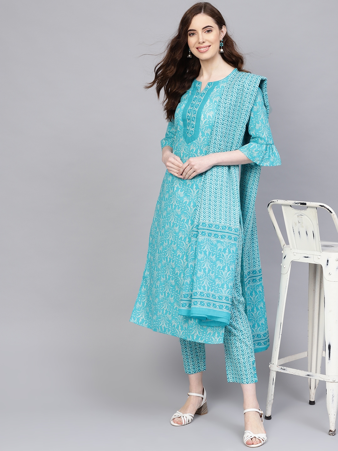 Elegant Jaipuri Kurti Pant Set at Rs.899/Piece in ahmedabad offer by JNA  Sons-hancorp34.com.vn