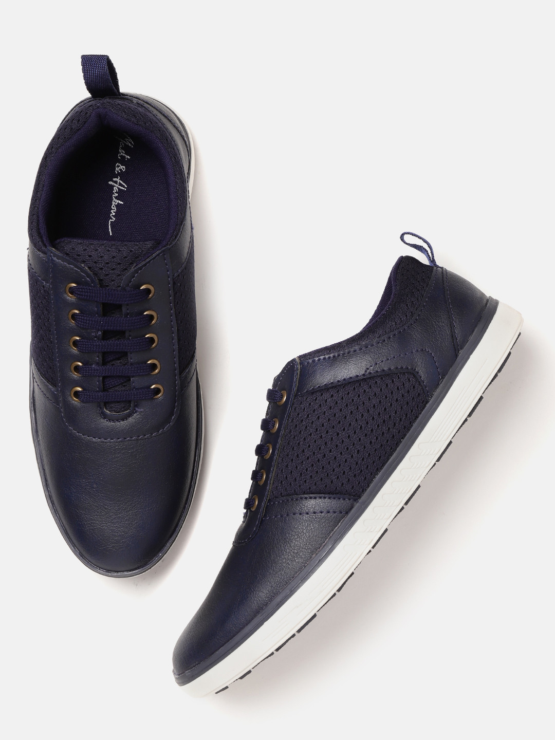 Mast & Harbour Men Navy Blue Sneakers