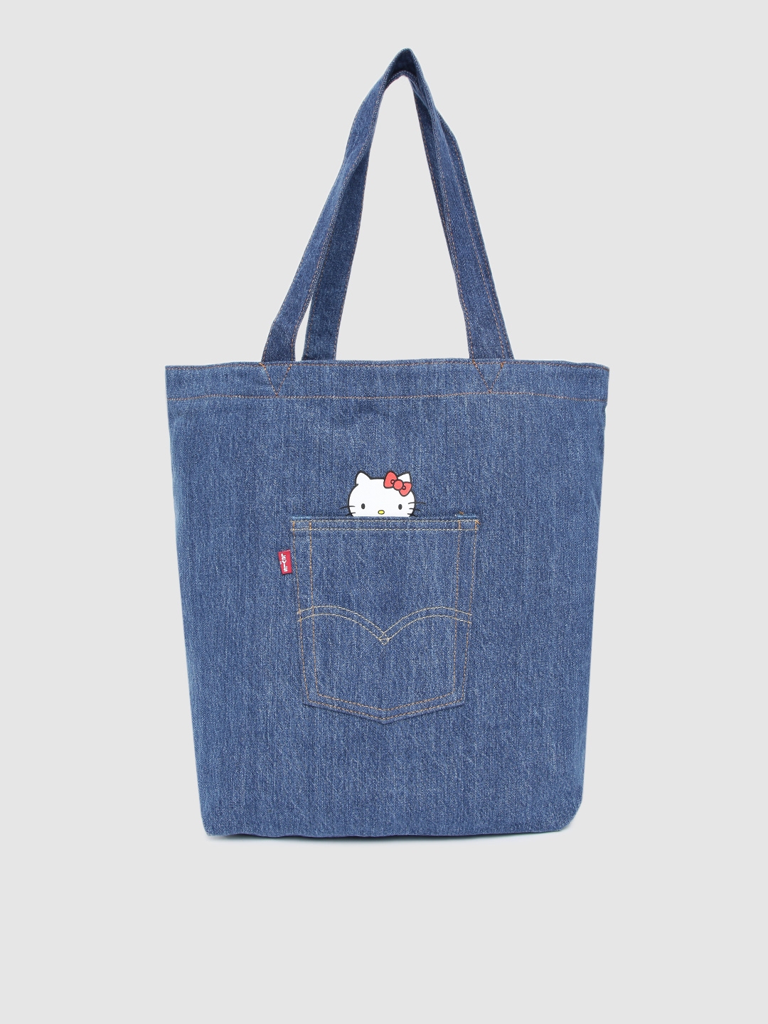 Levis Women Blue HELLO KITTY Tote Bag