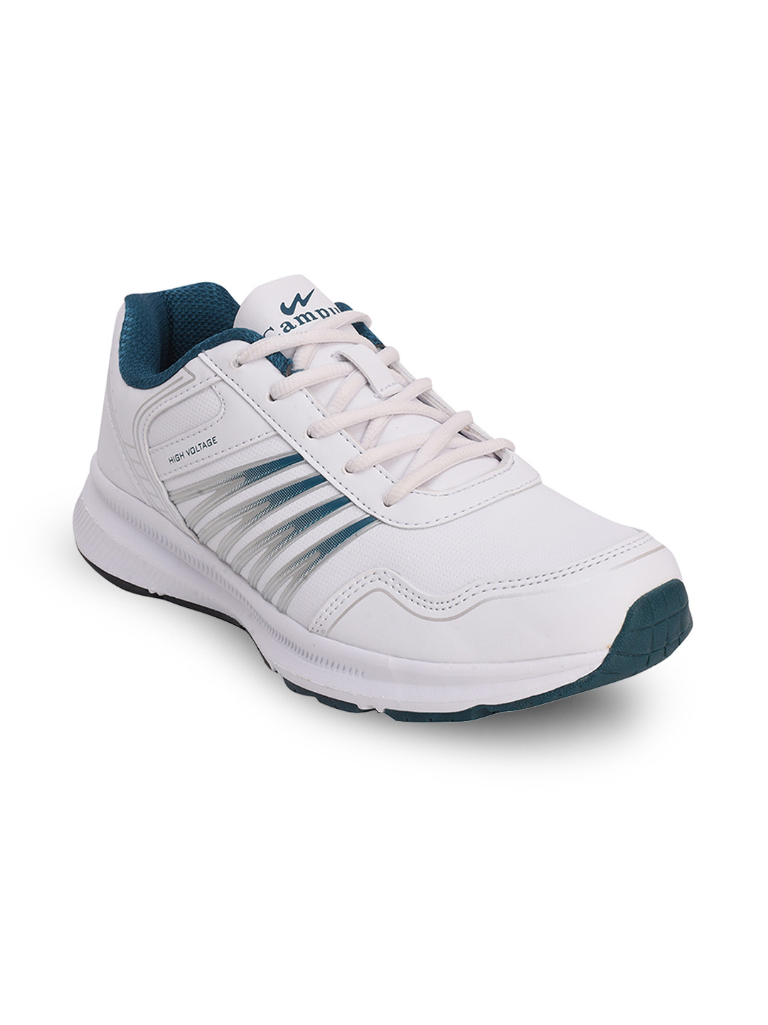 campus spice white running shoes