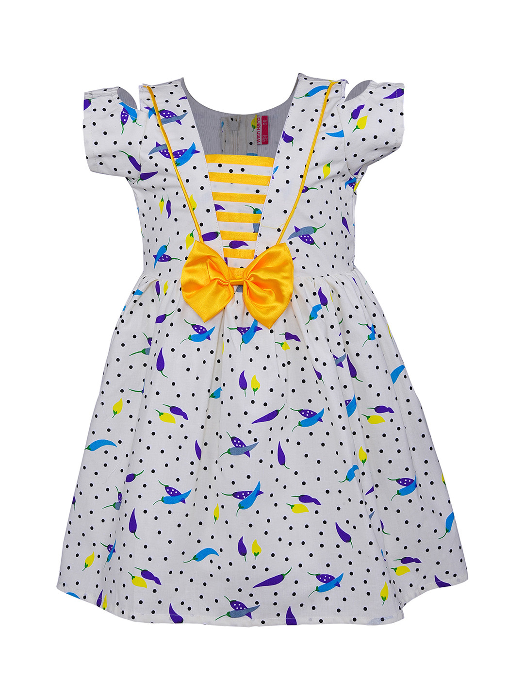 Wish Karo Girls White A-Line Dress