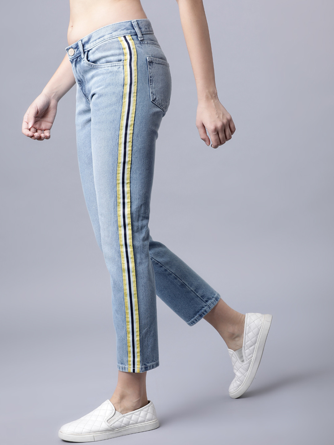 Tokyo Talkies Women Blue Boyfriend Fit Jeans