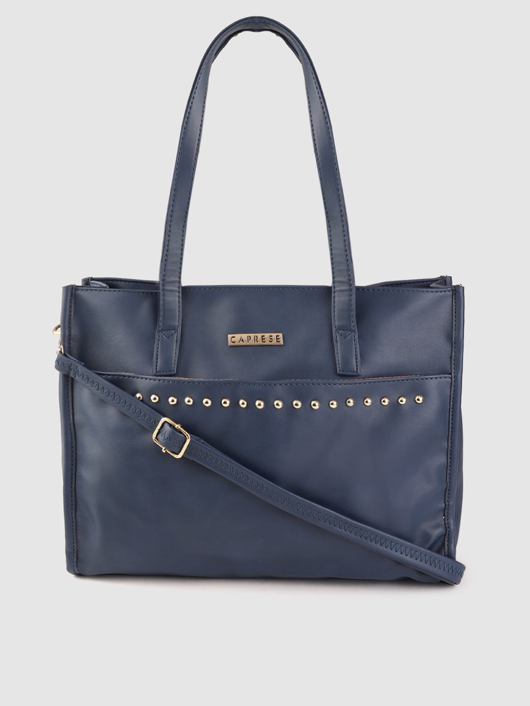 Caprese Teena Women Navy Large Tote Bag