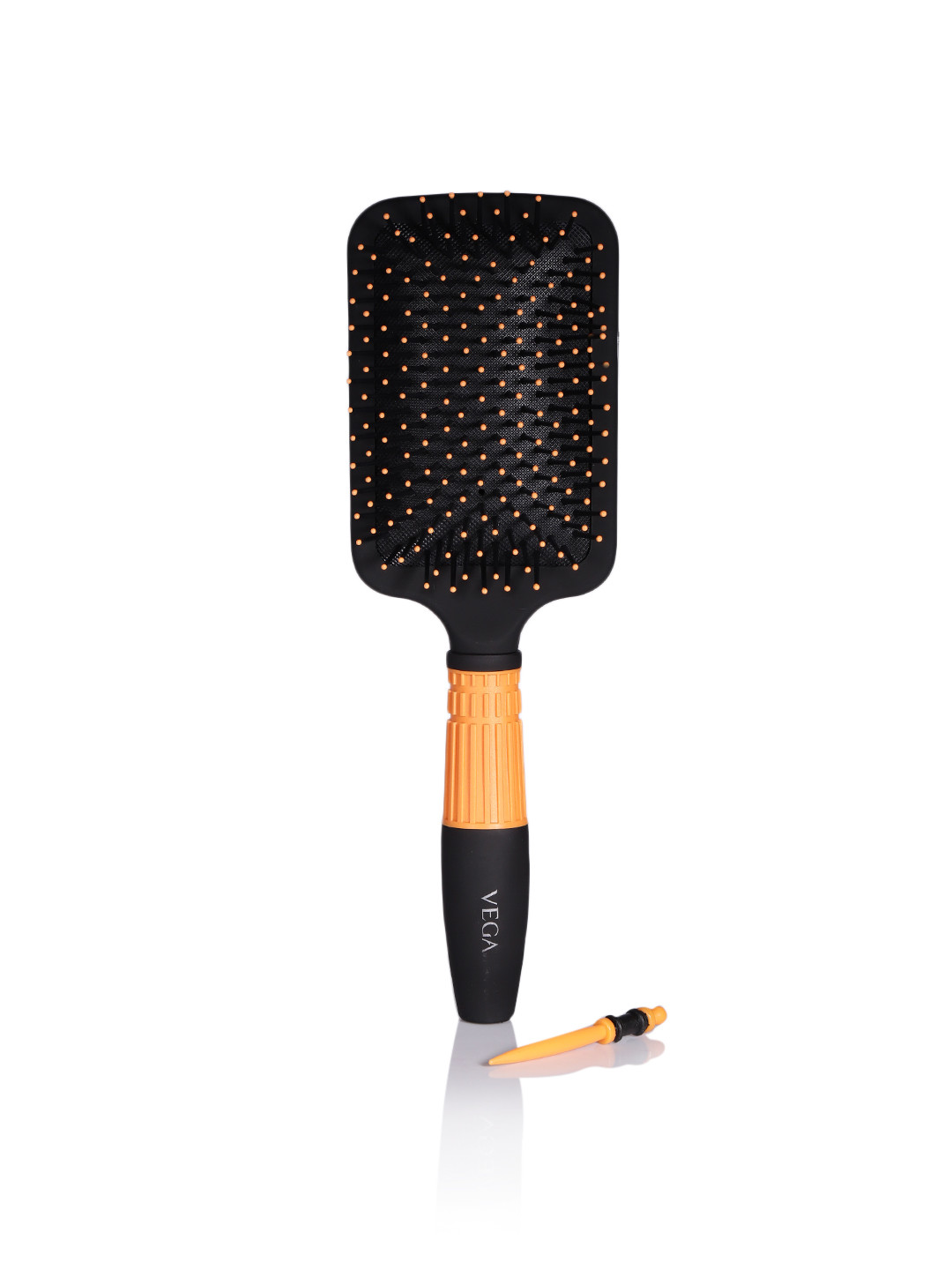 VEGA Paddle Hair Brush with Stick E15-PB - Black & Orange