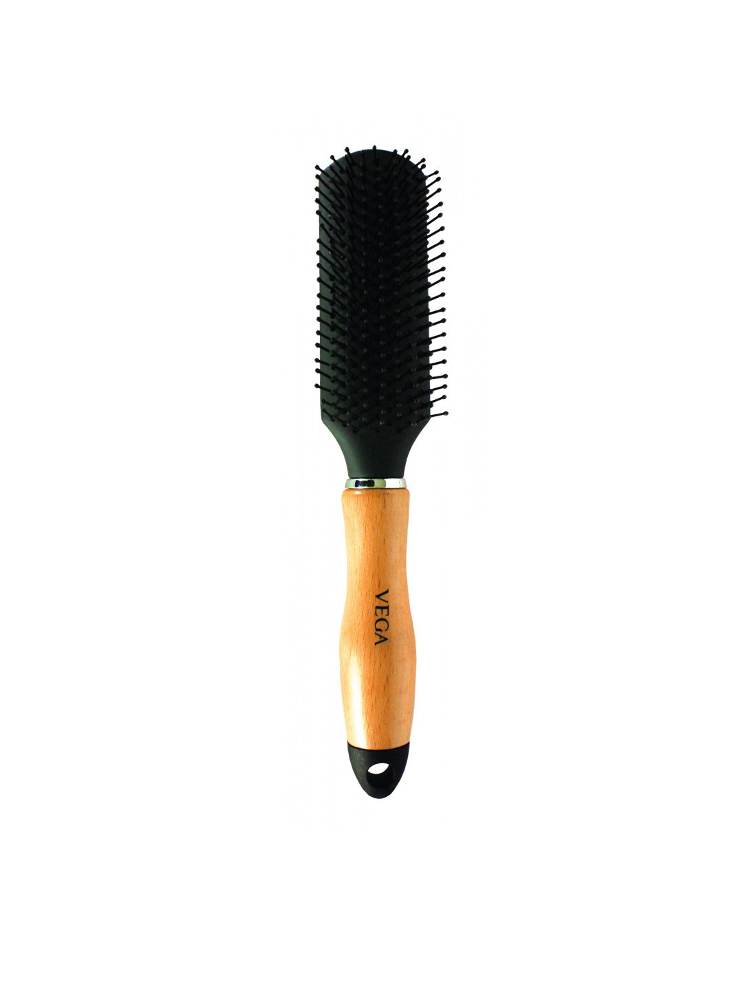 VEGA Unisex Black & Beige Cushioned Paddle Hair Brush
