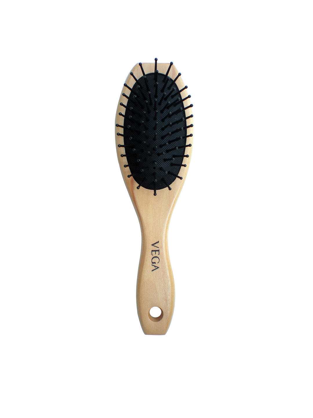 VEGA Small Wooden Cushioned Hair Brush E2-BB - Beige