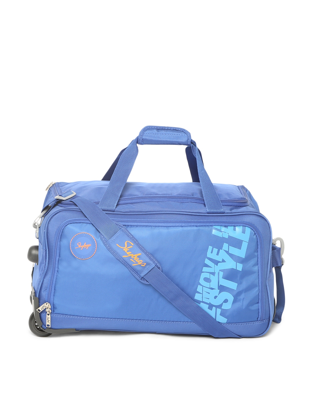 Buy Skybags Unisex Royal Blue Two Toned Casper Trolley Duffle Bag Duffel Bag for Unisex 10373765 Myntra