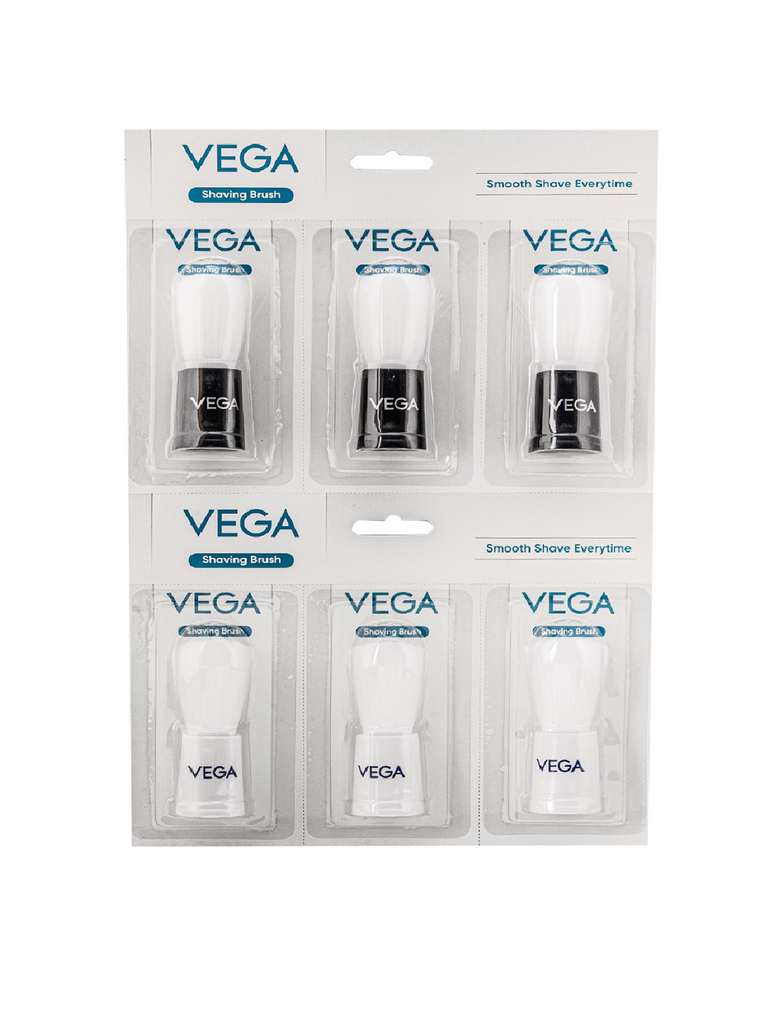 VEGA 6 Pcs Shaving Brush Blister Pack