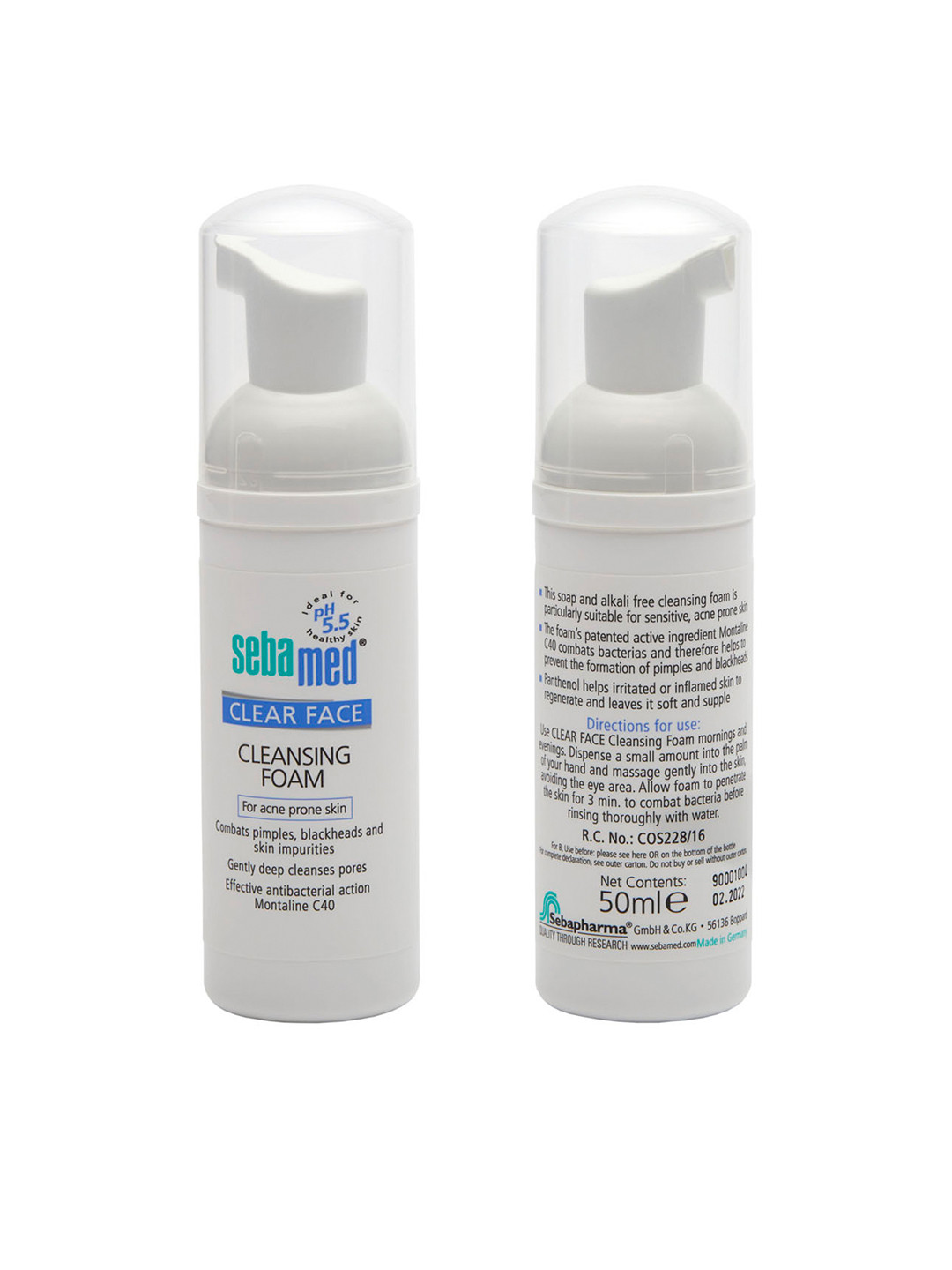 Sebamed Unisex Clear Face Cleansing Foam 50 ml