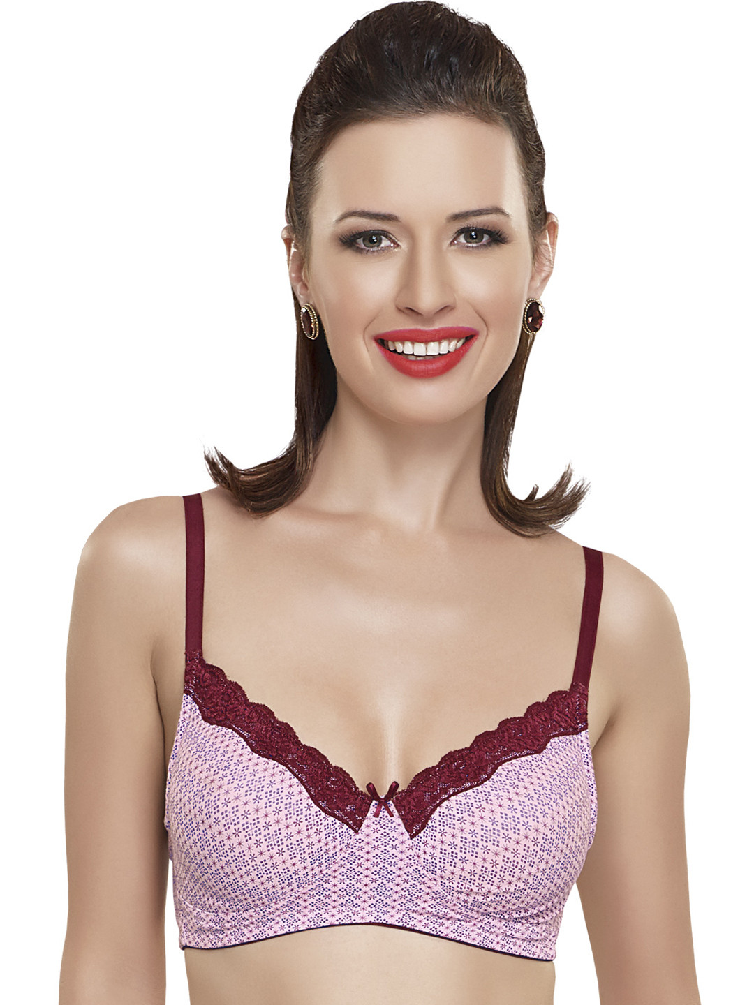 Inner Sense Pink Printed Bra ISB021