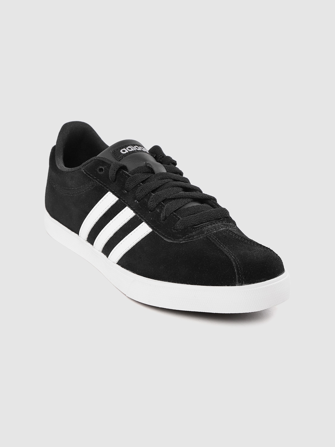 Buy ADIDAS Women Black Solid Suede CourtSet Sneakers Casual Shoes for Women 10394217 Myntra