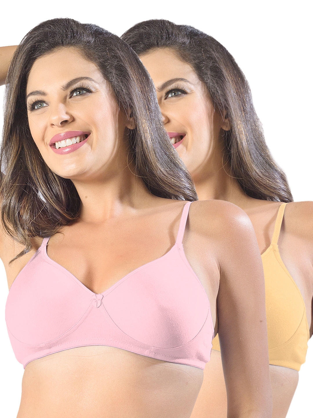 Buy Sonari Pack Of 2 Full Coverage T Shirt Bras Smile - Bra for Women  1039436