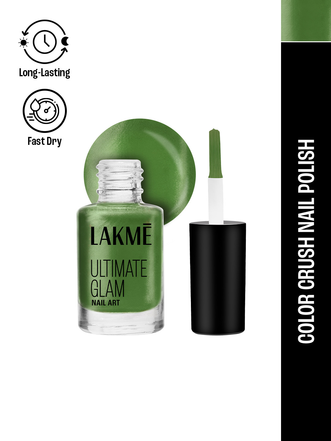 Lakme Color Crush Nailart M18 - Deep Olive - 6 ml