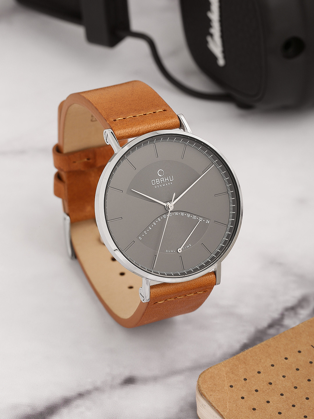 Obaku Men Grey Analogue Watch V213GUCURZ