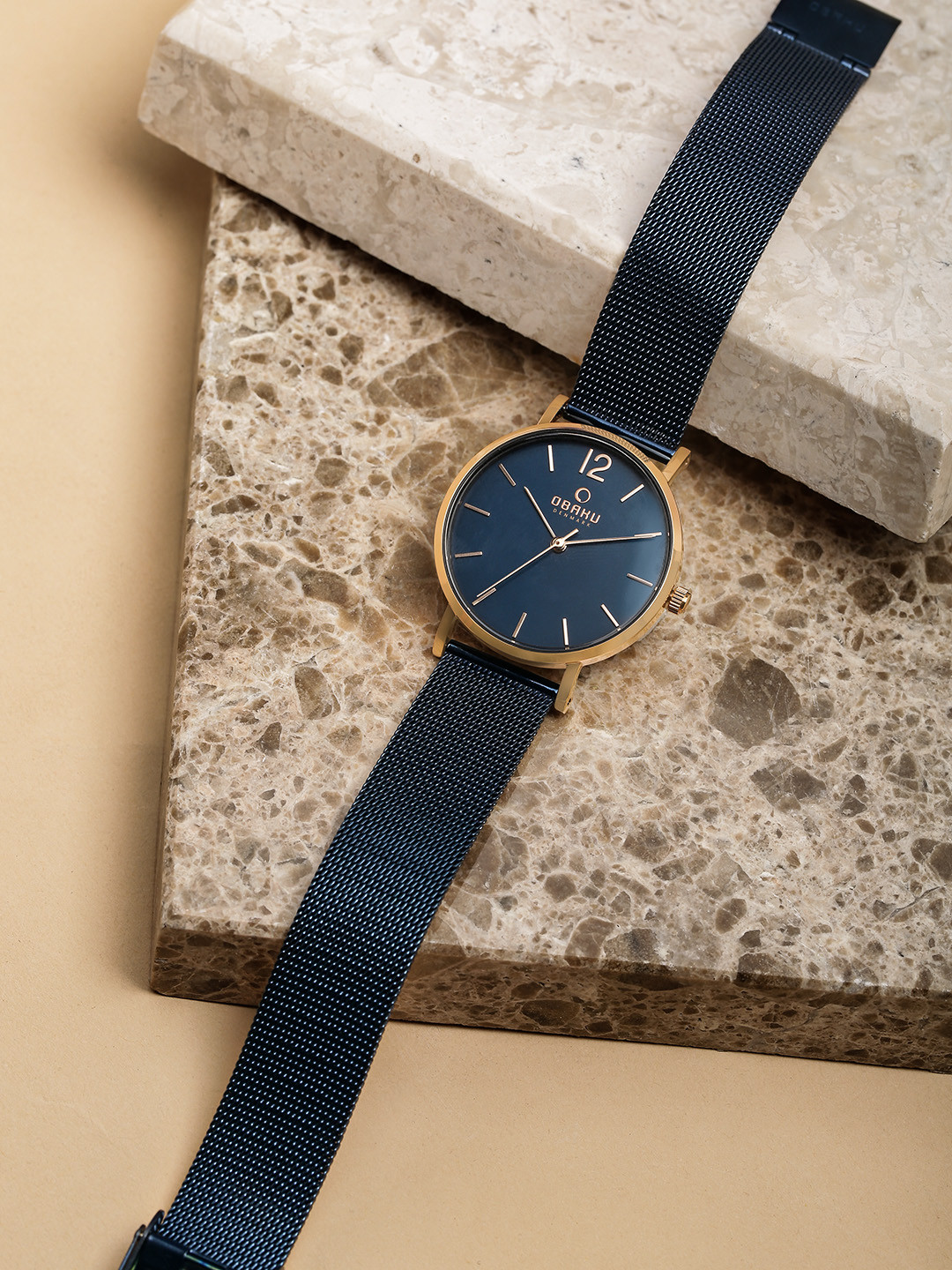 Obaku Women Blue Analogue Watch V197LXVLML