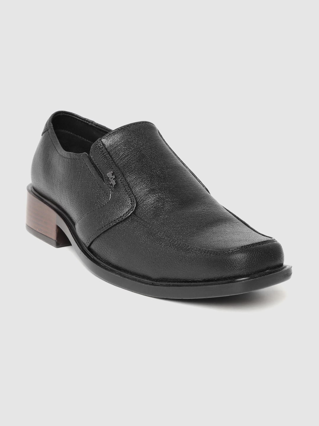 Buy Lee Cooper Men Black Solid Leather Formal Slip Ons Formal Shoes for Men 10421652 Myntra