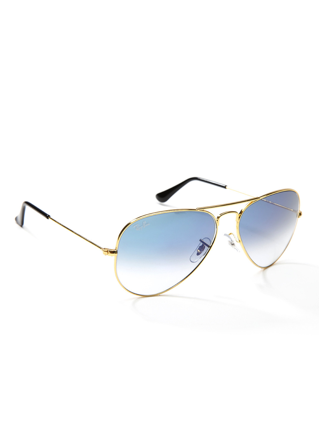 RAY-BAN Men Gradient Blue Lens Pilot Sunglasses - 0RB3025I001/3F58
