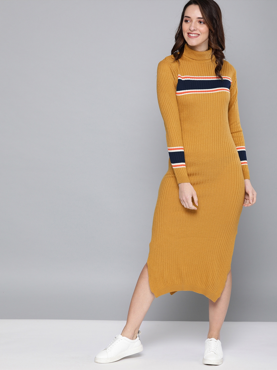 Mustard yellow sale jumper dress