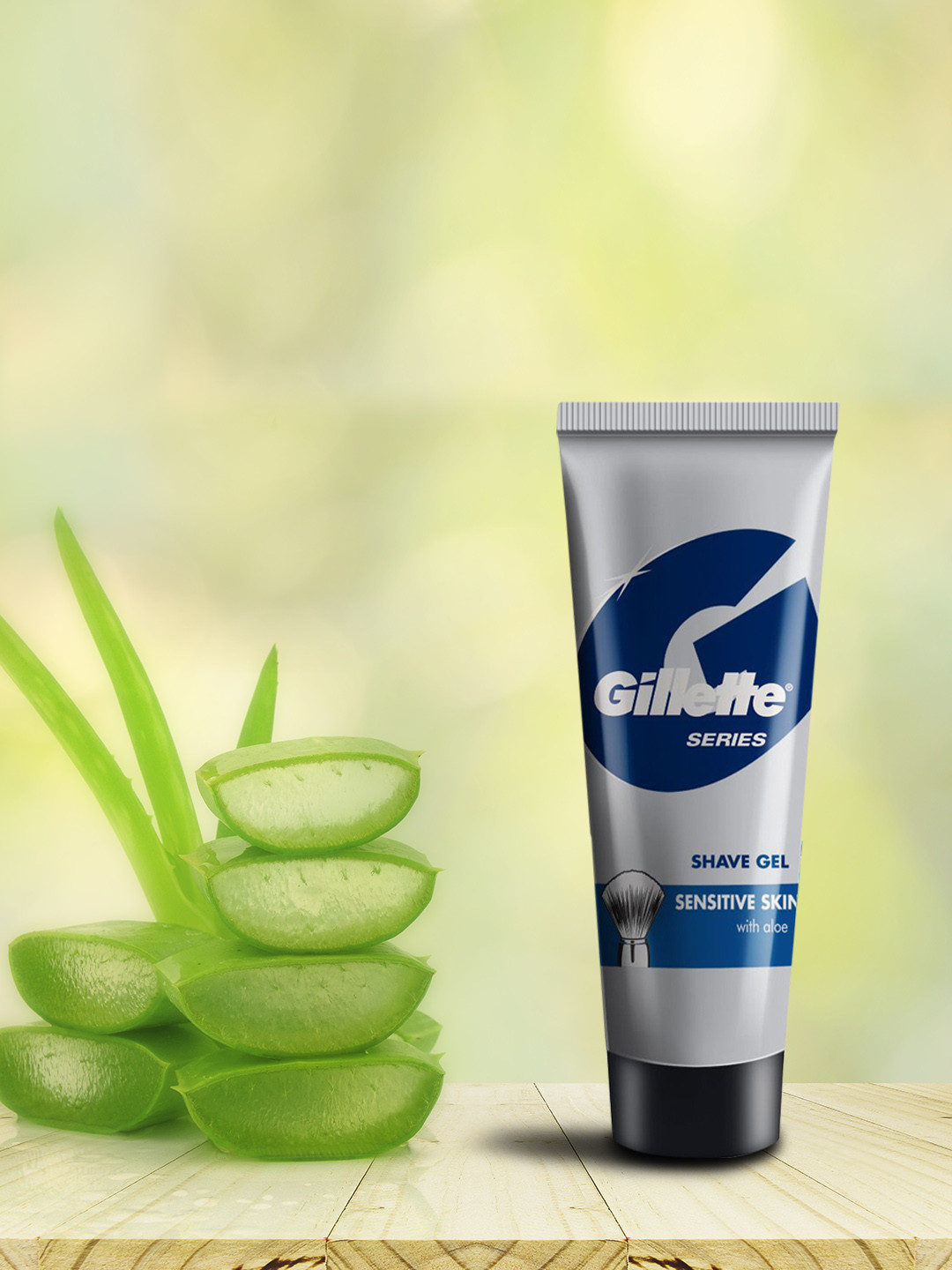 Gillette Sensitive Skin with Aloe Shave Gel-60 g