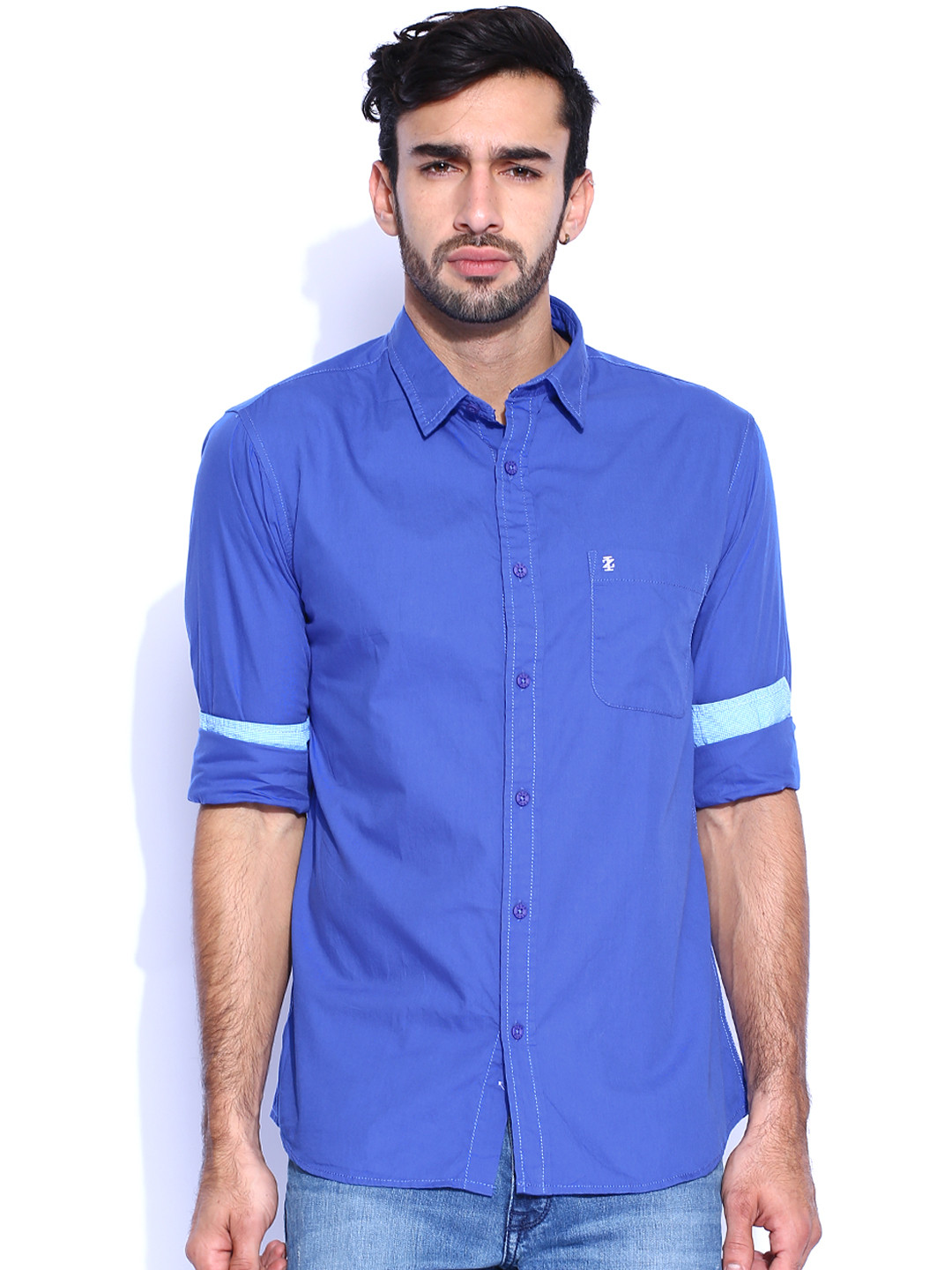 IZOD Blue Casual Shirt - Shirts for Men 