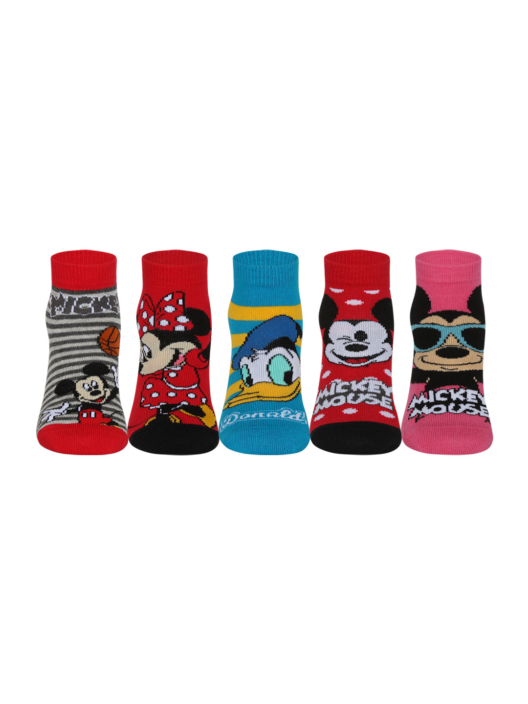 Supersox Kids Pack of 5 Assorted Patterned Ankle-Length Socks