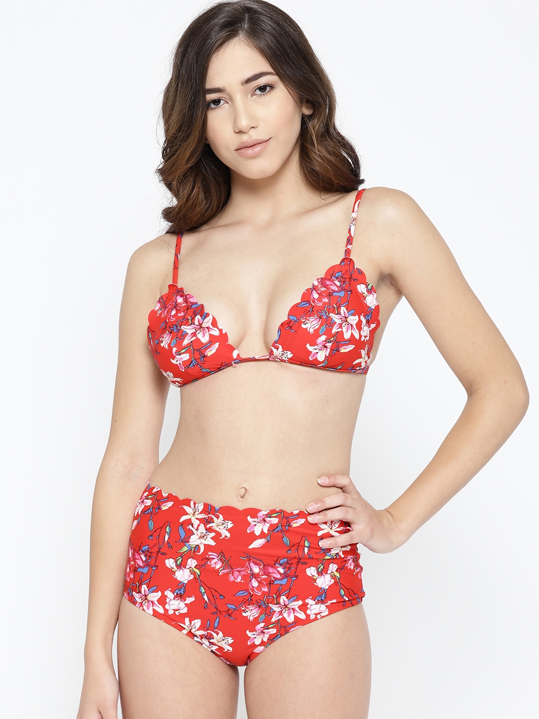 Floral Print Swim Bikini Set Bik725