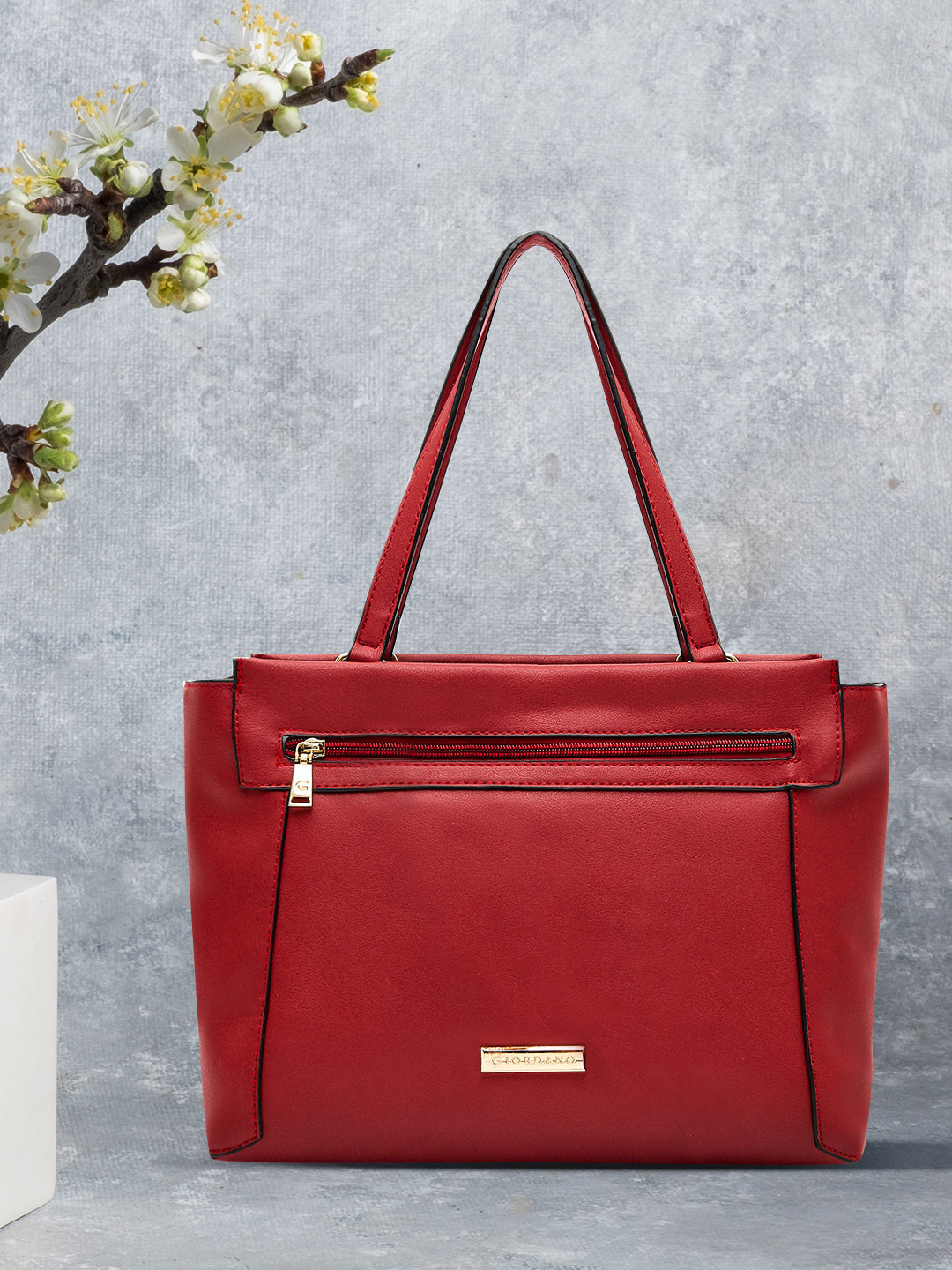 GIORDANO Maroon Solid Shoulder Bag