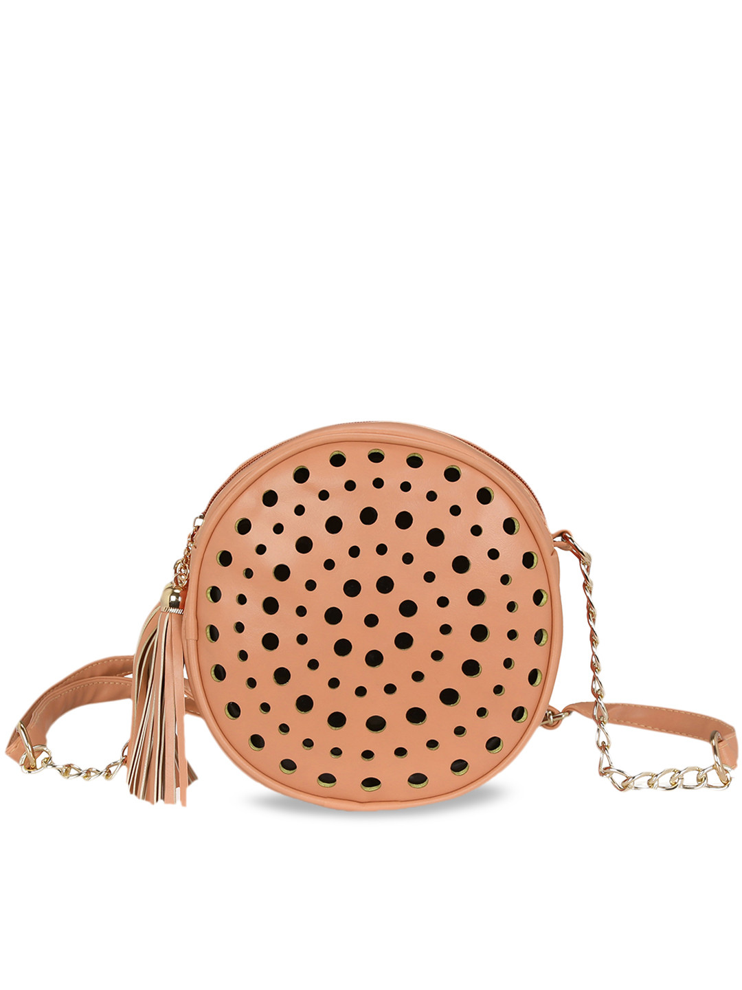 KLEIO  Cut Out Round Cross Body Sling Bag
