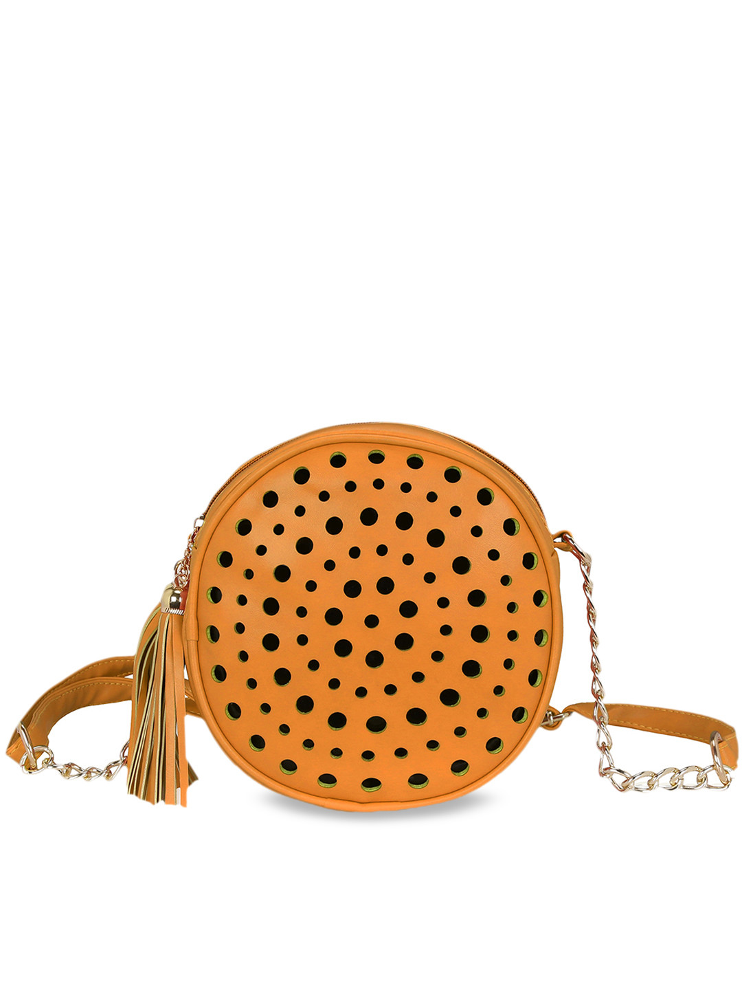 KLEIO Women Cut-Out Round Cross Body Sling Bag