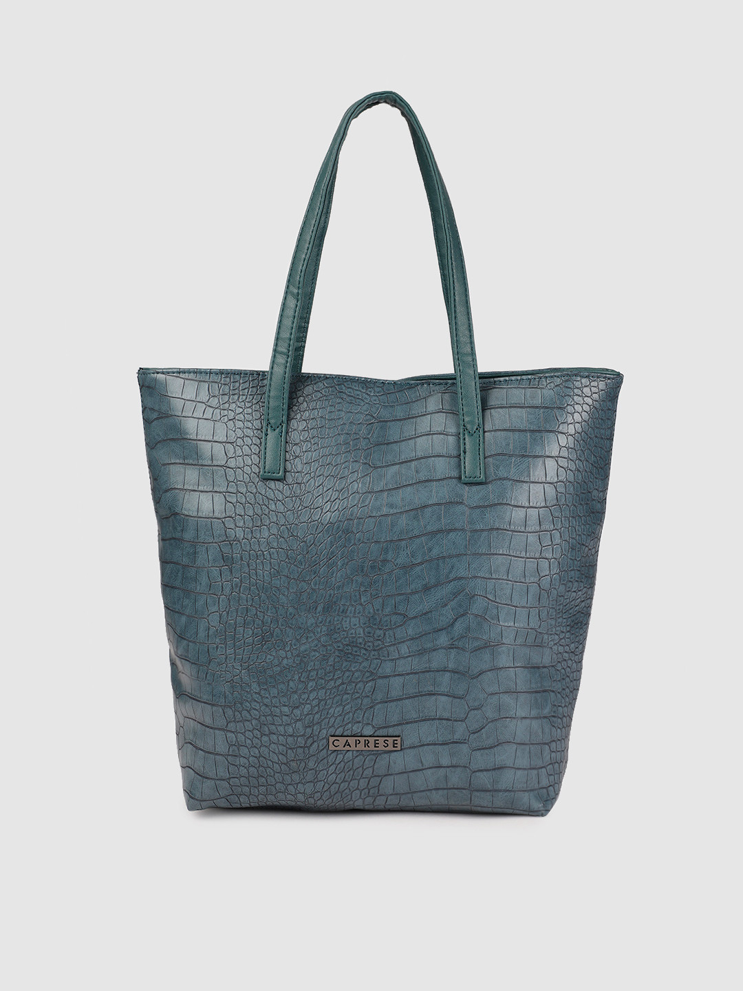 Caprese Gazza Women Teal Medium Tote Bag
