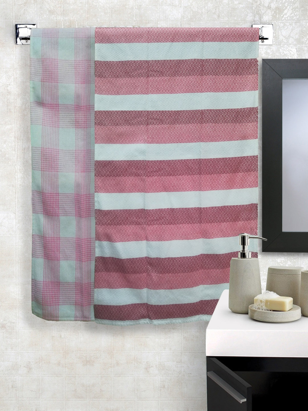 Athom Trendz Set of 2 Cotton Bath Towel