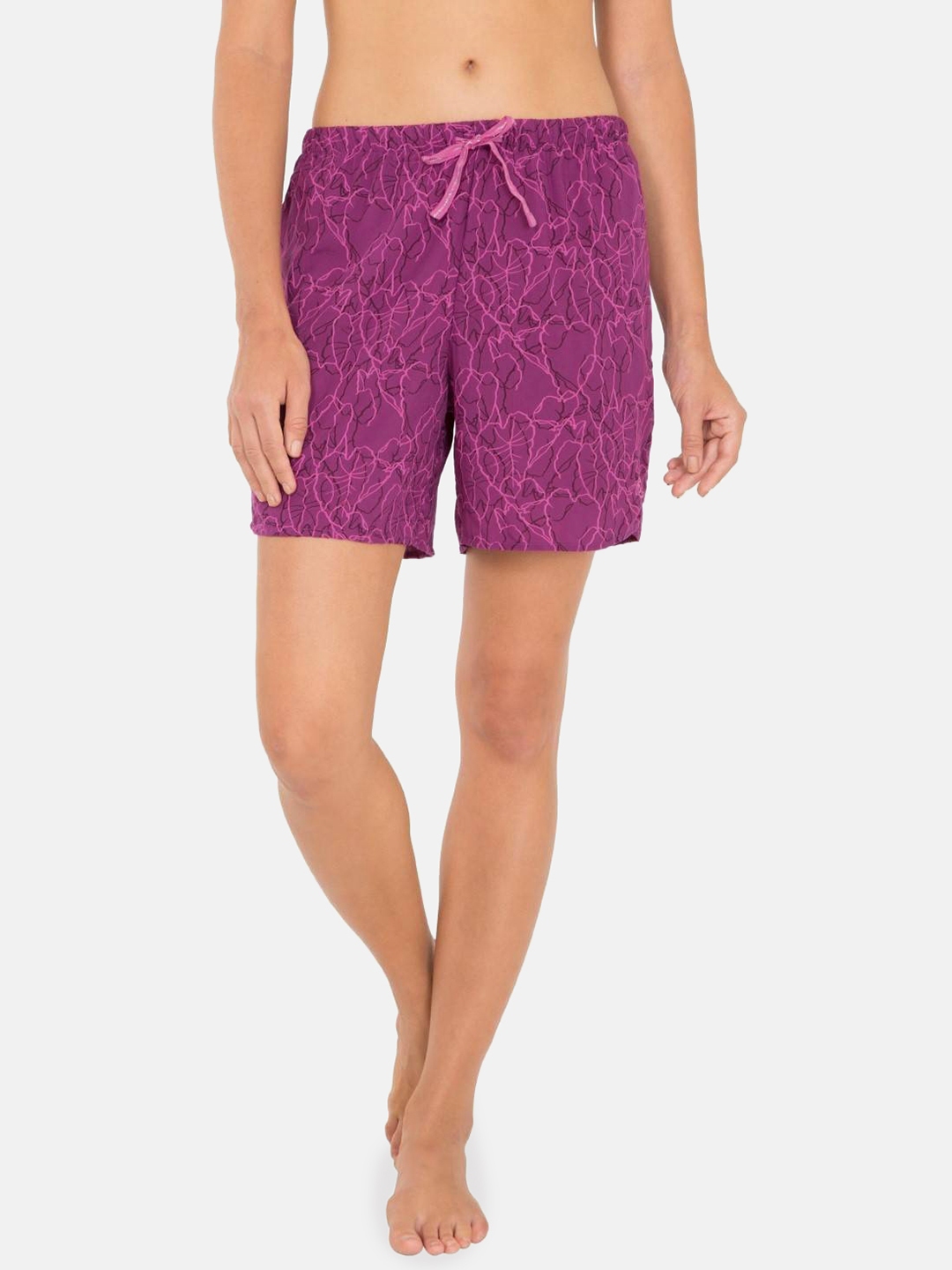 Buy Jockey Women Purple Printed Lounge Shorts RX16 0103 Lounge Shorts for Women 10513616 Myntra