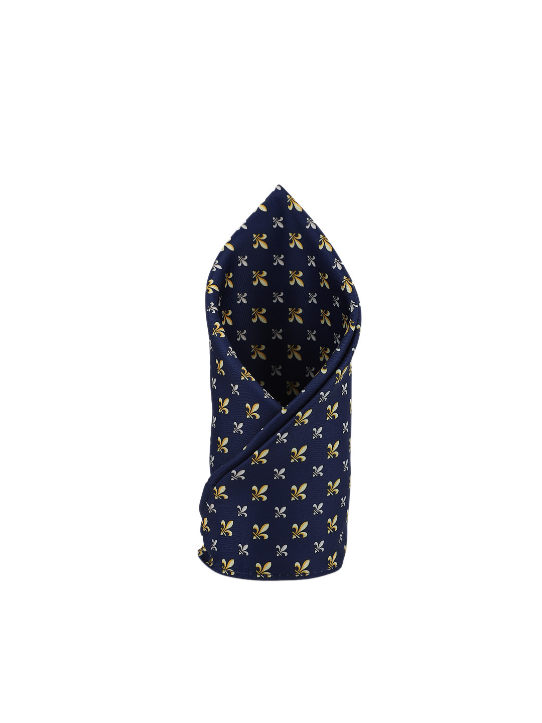 Peter England Men Navy Blue Printed Pocket Square