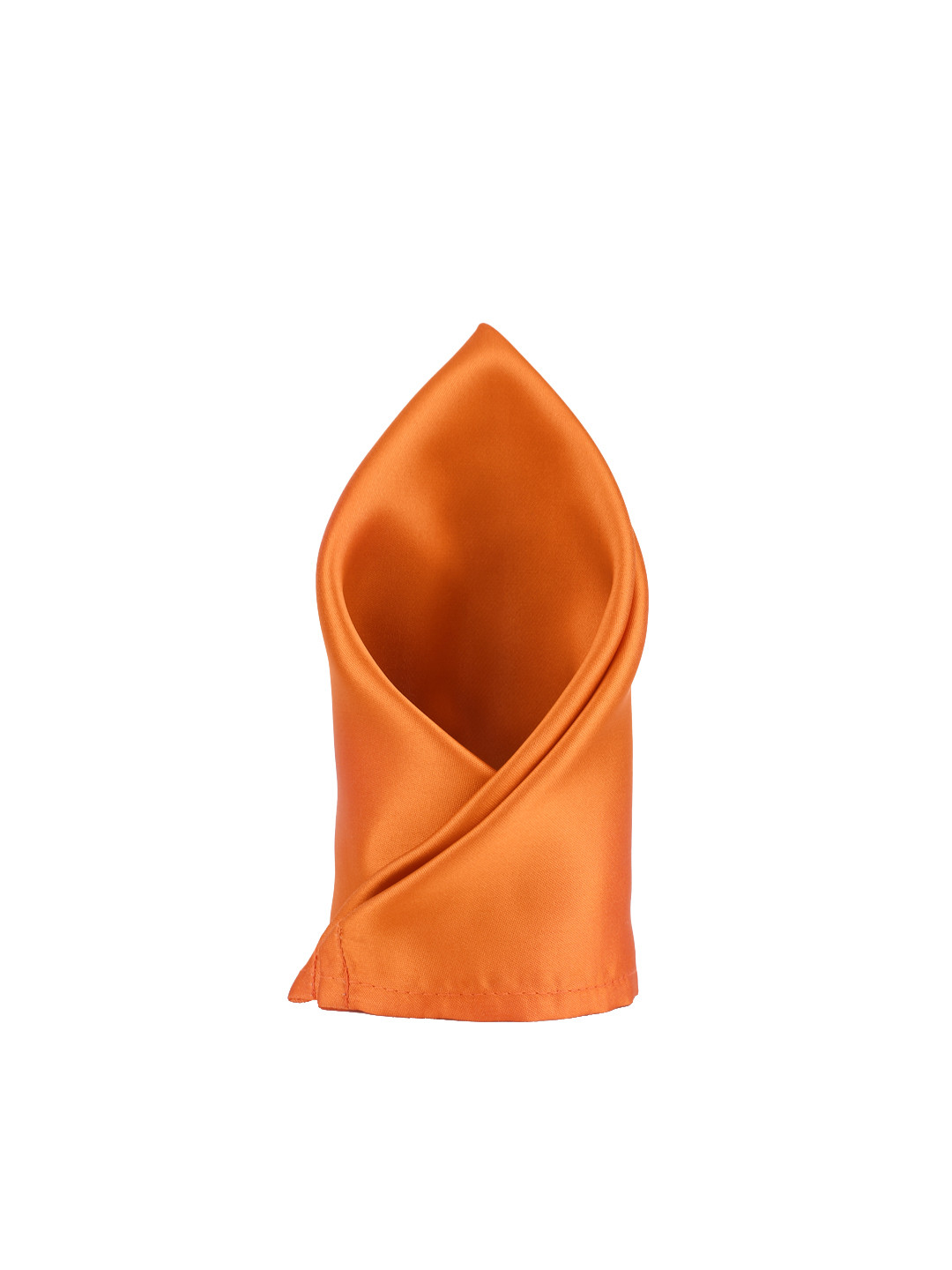 Peter England Men Orange Solid Pocket Square