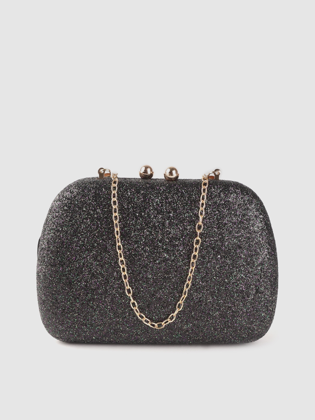 Black glitter clutch clearance bag