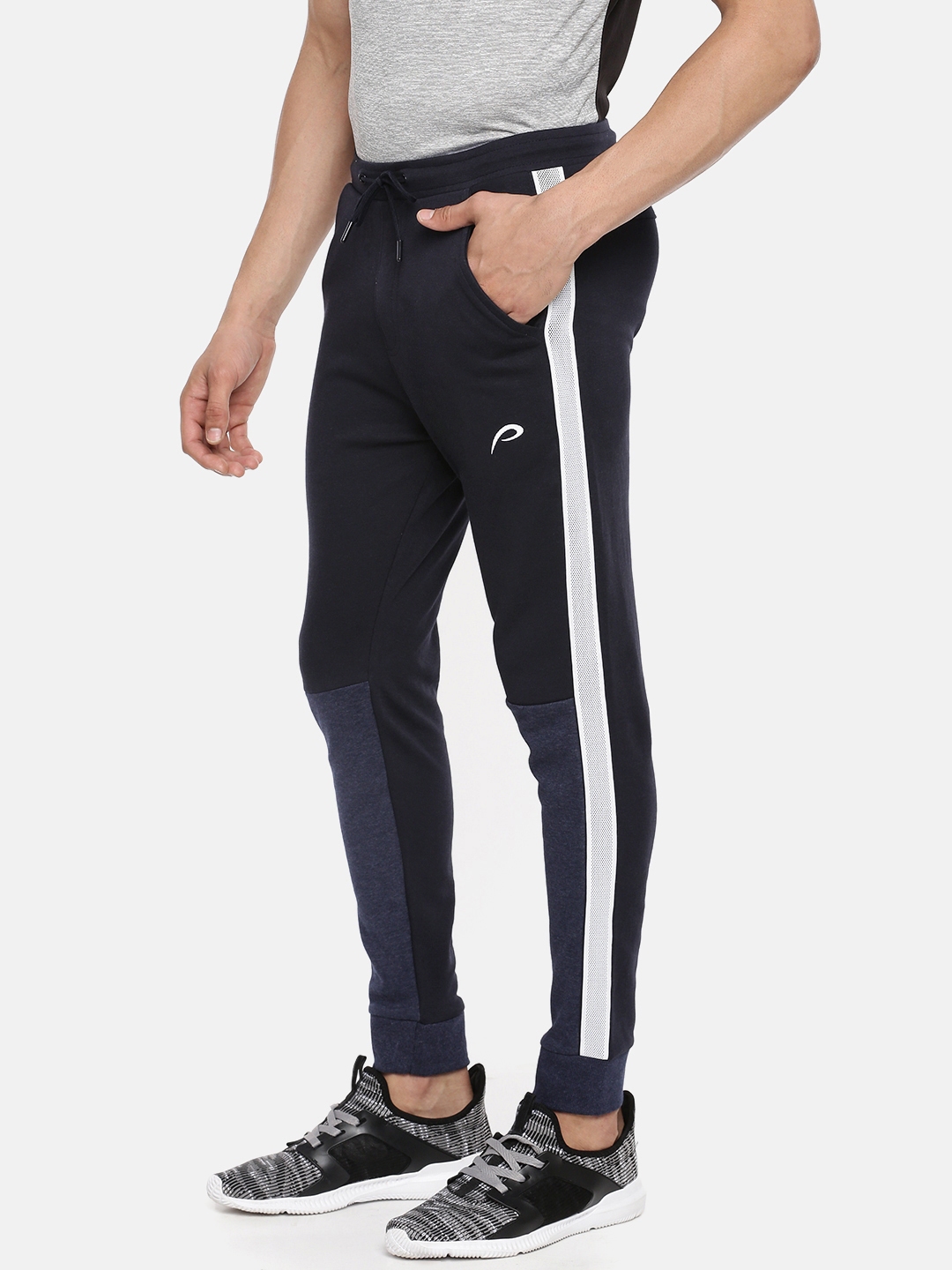 blue navy joggers