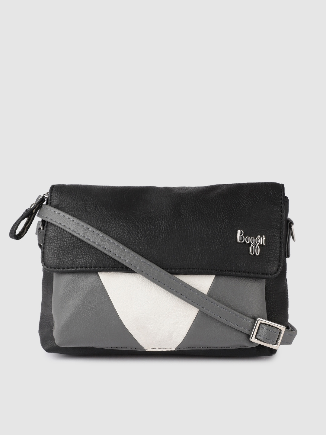 Buy Baggit Black Grey Colourblocked Sling Bag Handbags for Women 10538458 Myntra